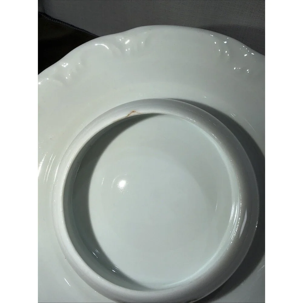 Porcelana Schmidt Brazil Fine China Domed Butter Cheese Serving Dish Set